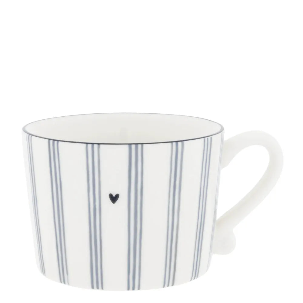 Bastion Collections - Tasse gestreift mit Herz