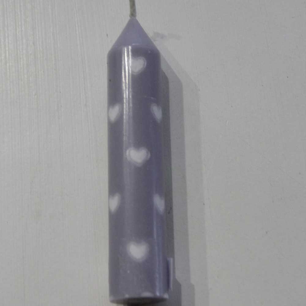 VL Home - Stabkerze mit Herzen 11 cm