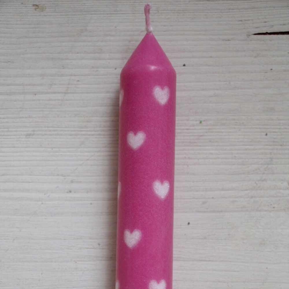 VL Home - Stabkerze mit Herzen 11 cm