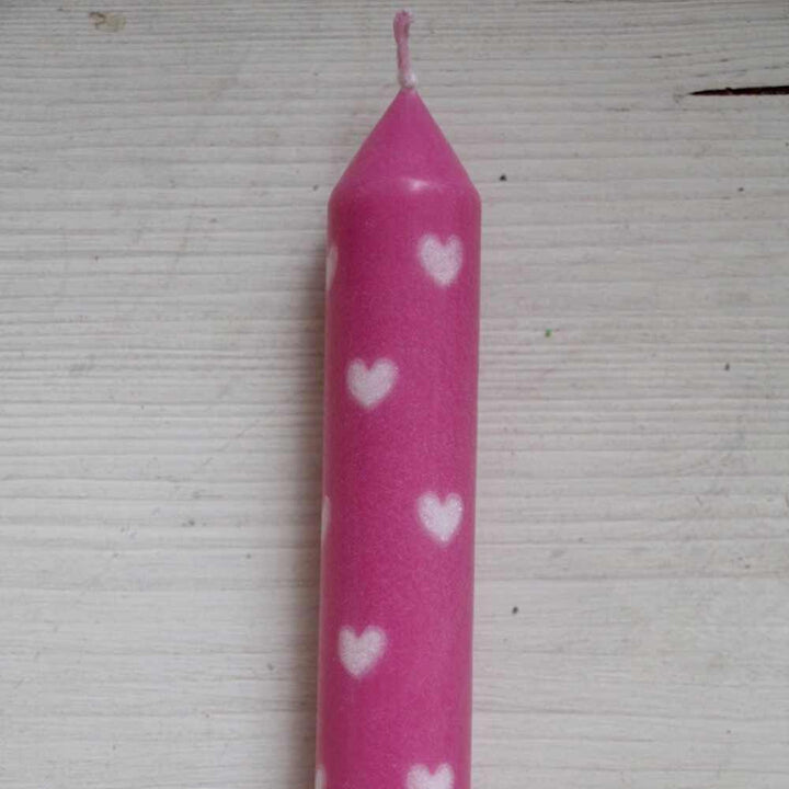 VL Home - Stabkerze mit Herzen 11 cm