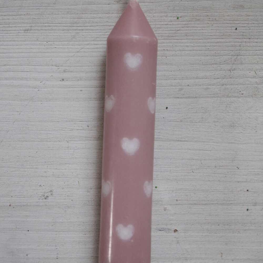 VL Home - Stabkerze mit Herzen 11 cm