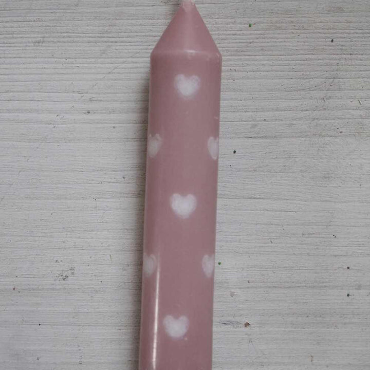 VL Home - Stabkerze mit Herzen 11 cm