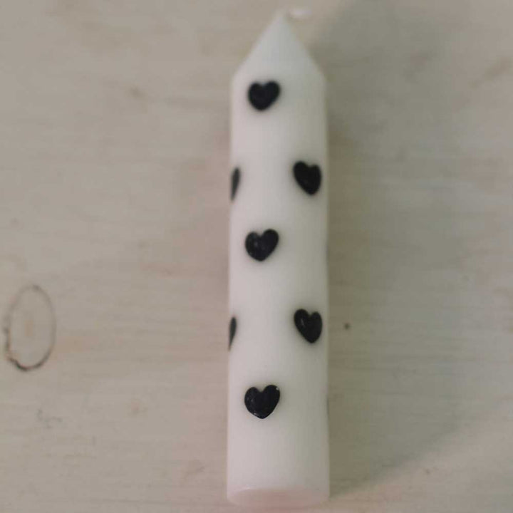 VL Home - Stabkerze mit Herzen 11 cm