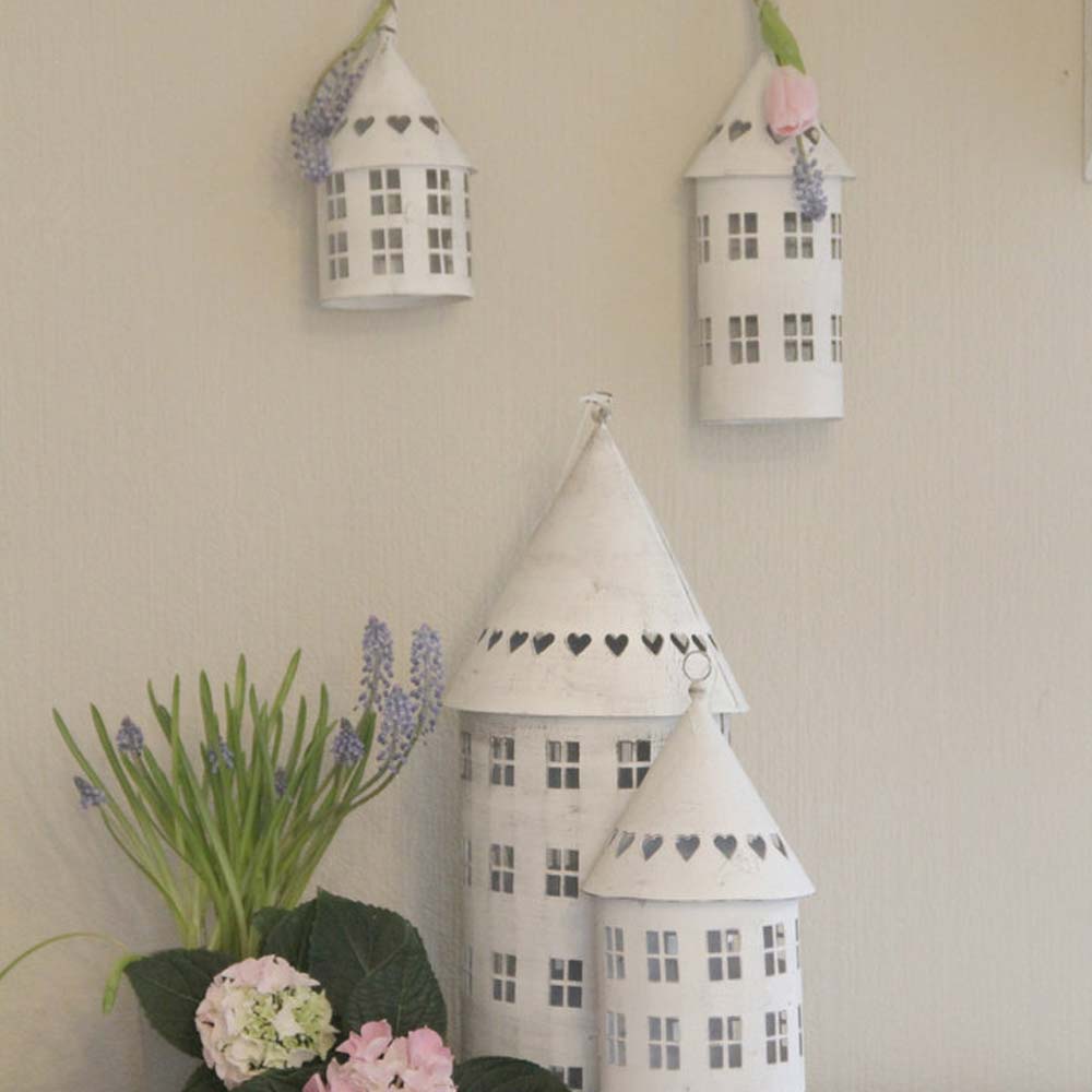 VL Home - Vogelhaus Laterne mit Herzen 50 cm