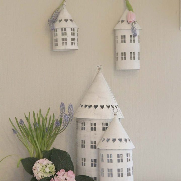 VL Home - Vogelhaus Laterne mit Herzen 50 cm