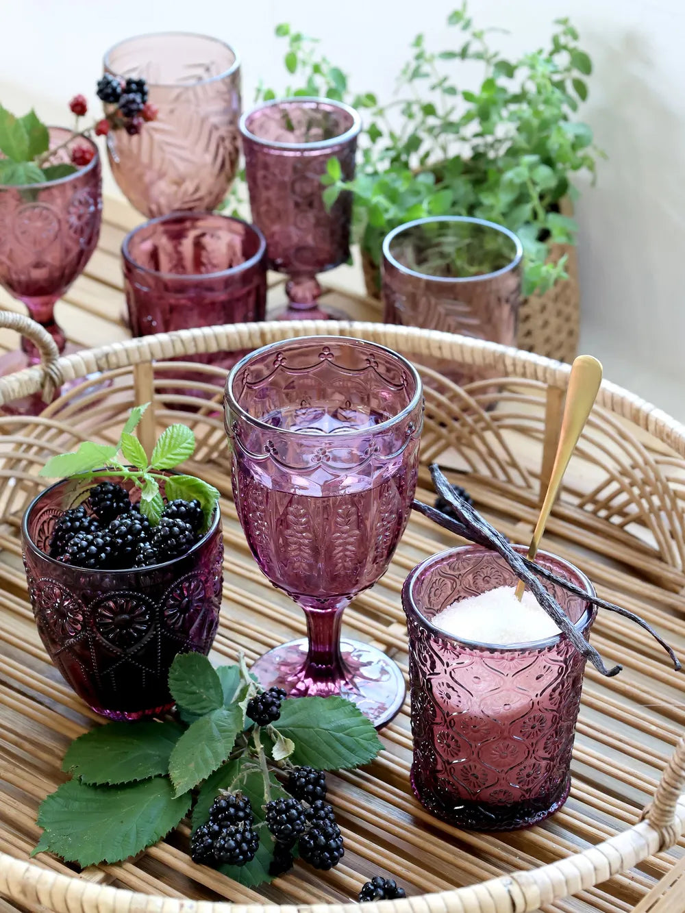 Chic Antique - Gläser assortierte Farben