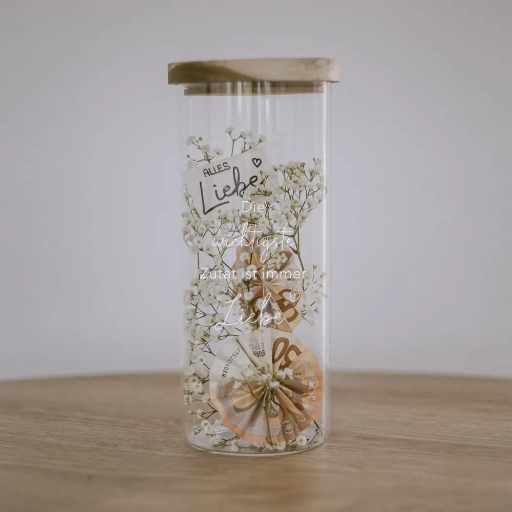Eulenschnitt - Vorratsglas Herz 13cm
