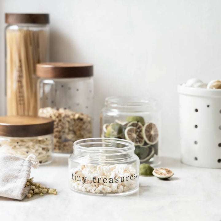 Bastion Collections - Vorratsglas Spaghetti mit Holzdeckel & Herz-Muster XL