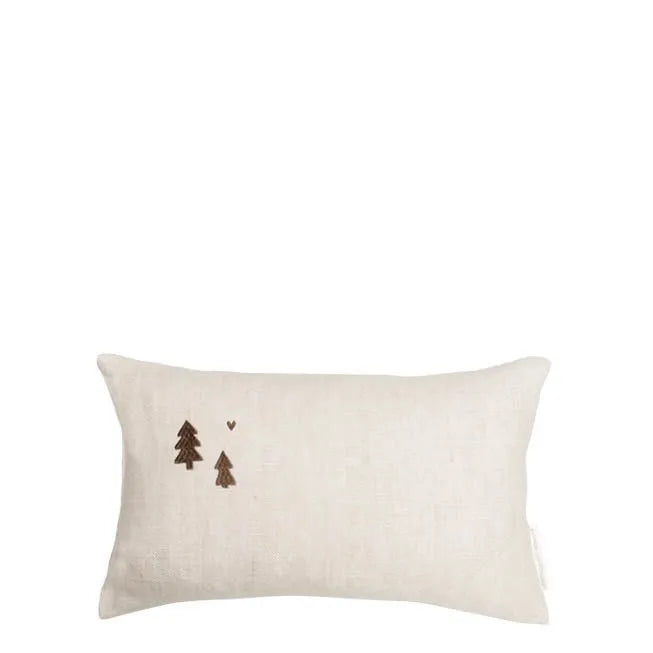Bastion Collections Kissen Leinenkissen Tannenbaum
