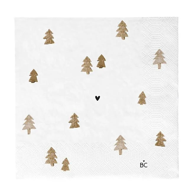 Bastion Collections Serviette Tannenbäumen 20 Stück