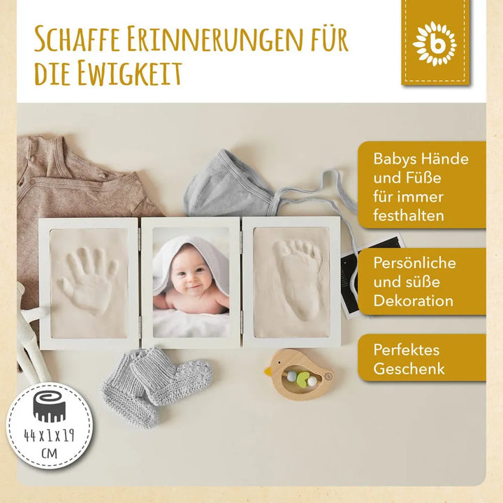Bieco Spielwaren Bilderrahmen Baby Abdruckset Holz