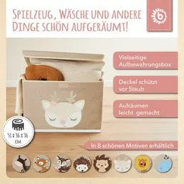 Bieco Spielwaren Aufbewahrungsbox Deckel Reh Ella