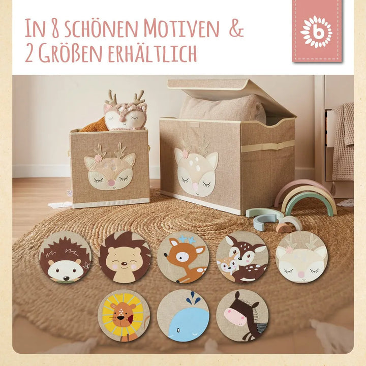 Bieco Spielwaren Aufbewahrungsbox Kinder Reh Motiv