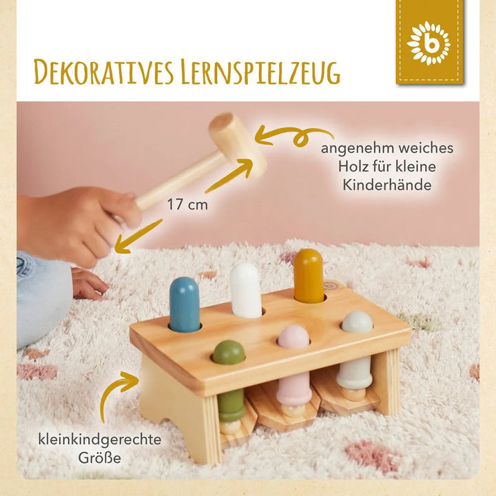 Bieco Spielwaren Babyzubehör Hammerbank FSC Holz