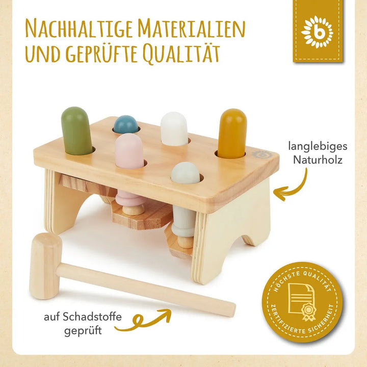 Bieco Spielwaren Babyzubehör Hammerbank FSC Holz