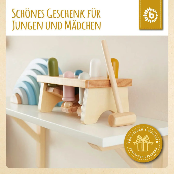 Bieco Spielwaren Babyzubehör Hammerbank FSC Holz