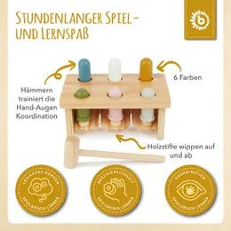 Bieco Spielwaren Babyzubehör Hammerbank FSC Holz