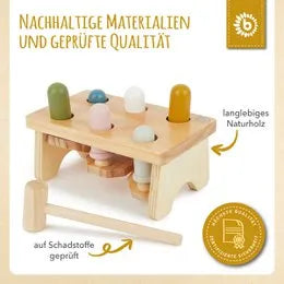 Bieco Spielwaren Babyzubehör Hammerbank FSC Holz