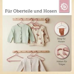 Bieco Spielwaren Kleiderbügel Kinder Set Dreamy Rose