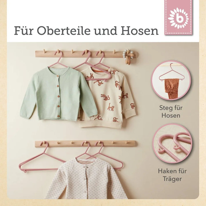 Bieco Spielwaren Kleiderbügel Kinder Set Dreamy Rose