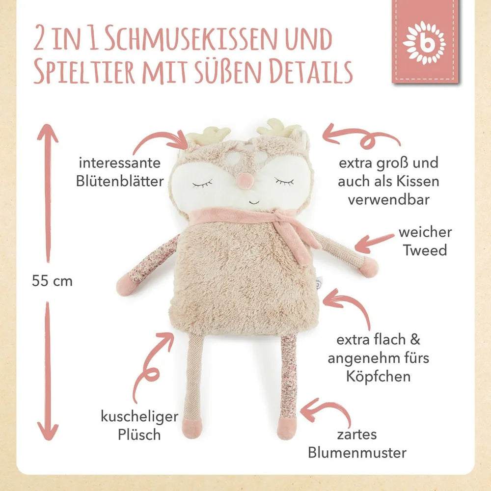 Bieco Spielwaren Kuschelkissen Reh Ella
