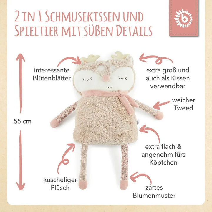 Bieco Spielwaren Kuschelkissen Reh Ella