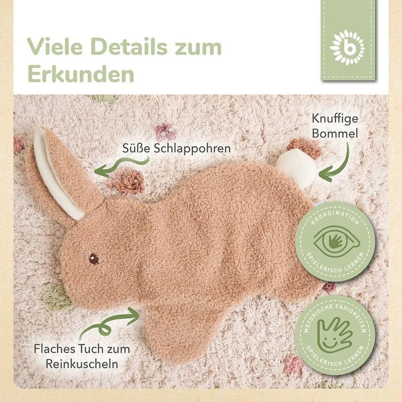 Bieco Spielwaren Schmusetuch Hase Fine