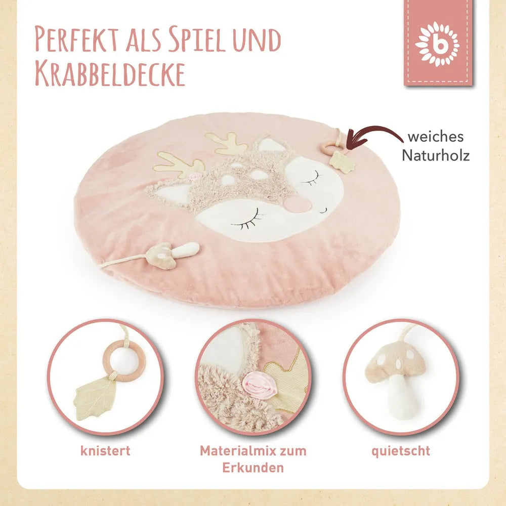 Bieco Spielwaren Krabbeldecke Plüsch Reh Ella 70 cm