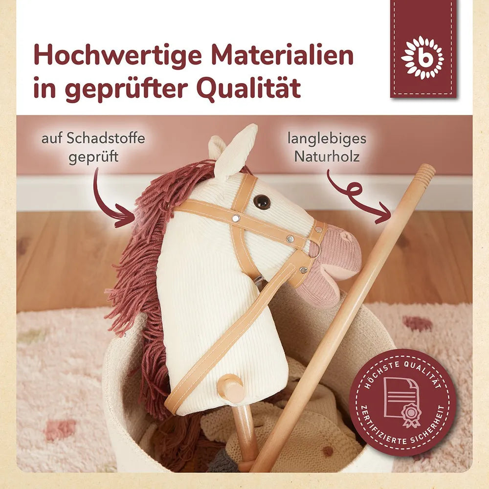 Bieco Spielwaren Schaukelpferd Steckenpferd Ginger