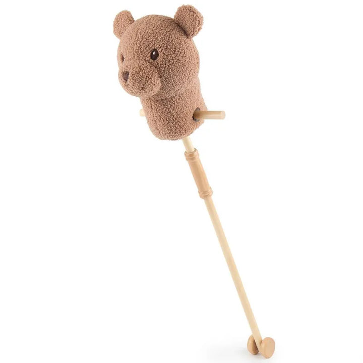 Bieco Spielwaren Stofftier Steckentier Bär Mika Holz