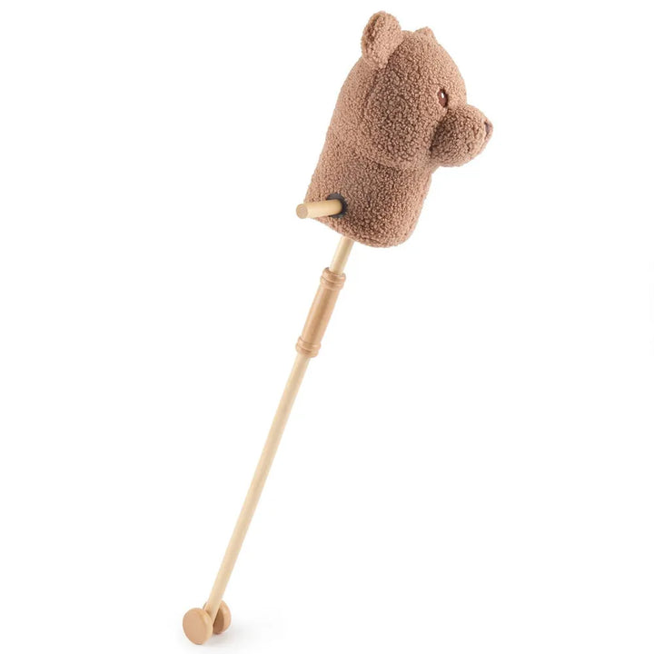 Bieco Spielwaren Stofftier Steckentier Bär Mika Holz