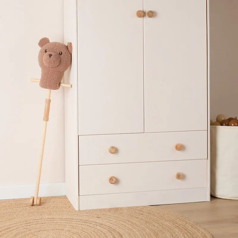 Bieco Spielwaren Stofftier Steckentier Bär Mika Holz