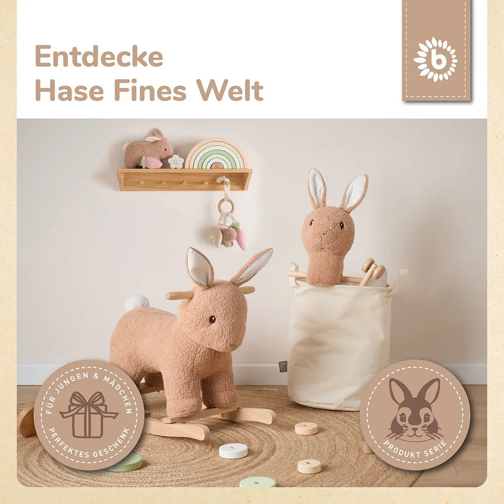 Bieco Spielwaren Stofftier Steckentier Hase Fine