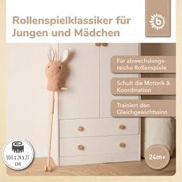 Bieco Spielwaren Stofftier Steckentier Hase Fine