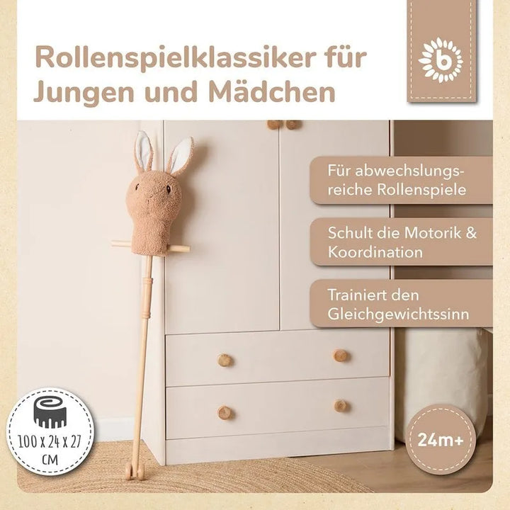 Bieco Steckentiere mit Holzrädern – Ginger, Fine &amp; Mika — Hase Fine