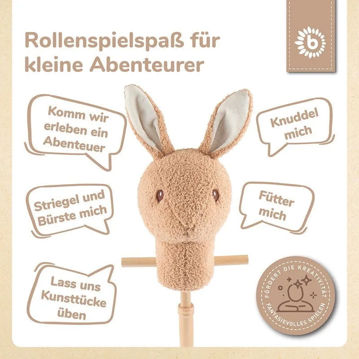 Bieco Spielwaren Stofftier Steckentier Hase Fine
