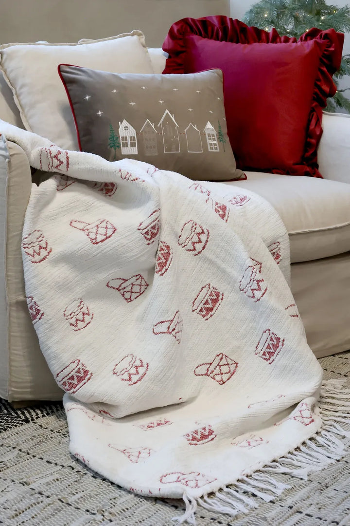 Chic Antique Kissenbezug Aix mit Rüschensaum