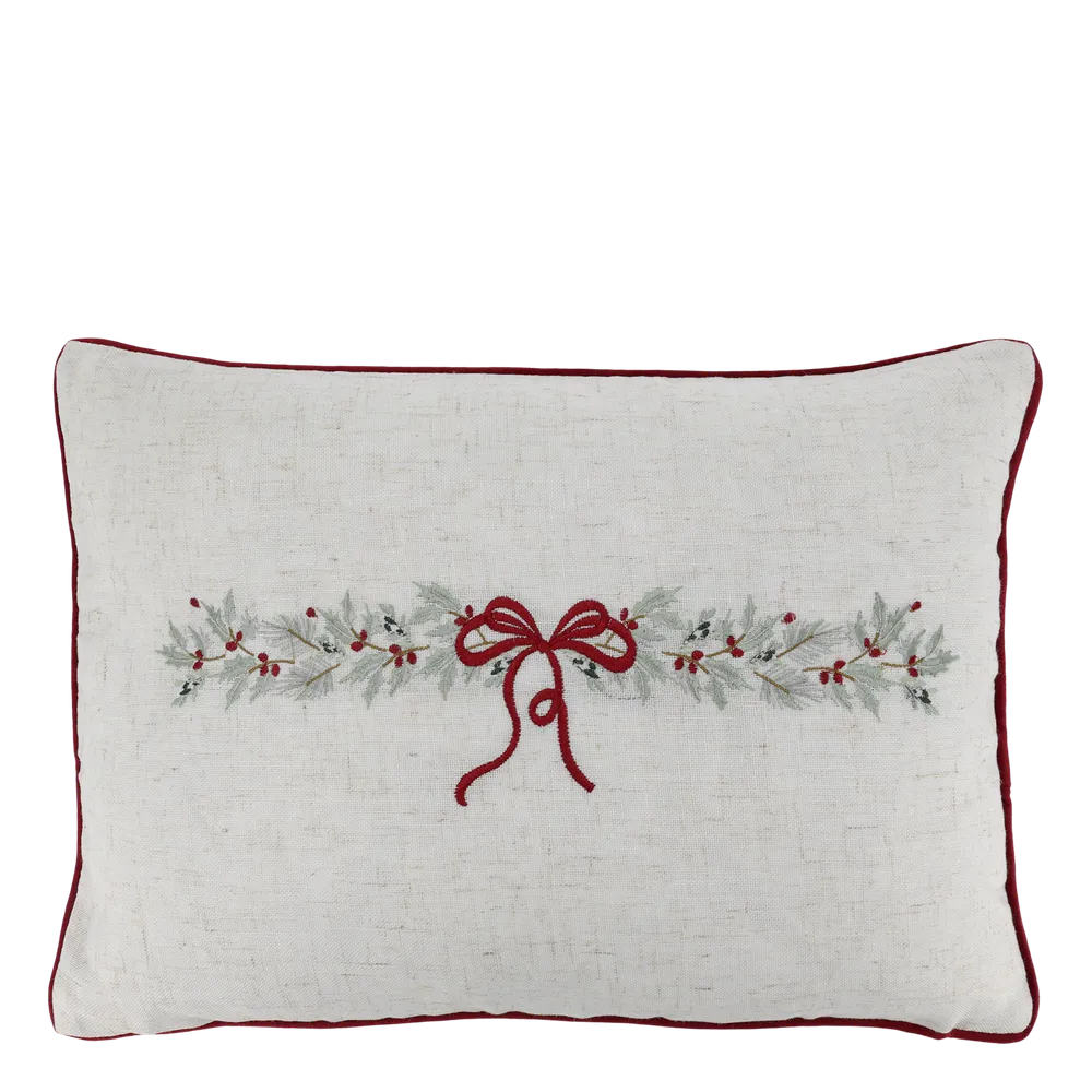 Chic Antique Kissenbezug Aix Schleifen Leinen 50 cm