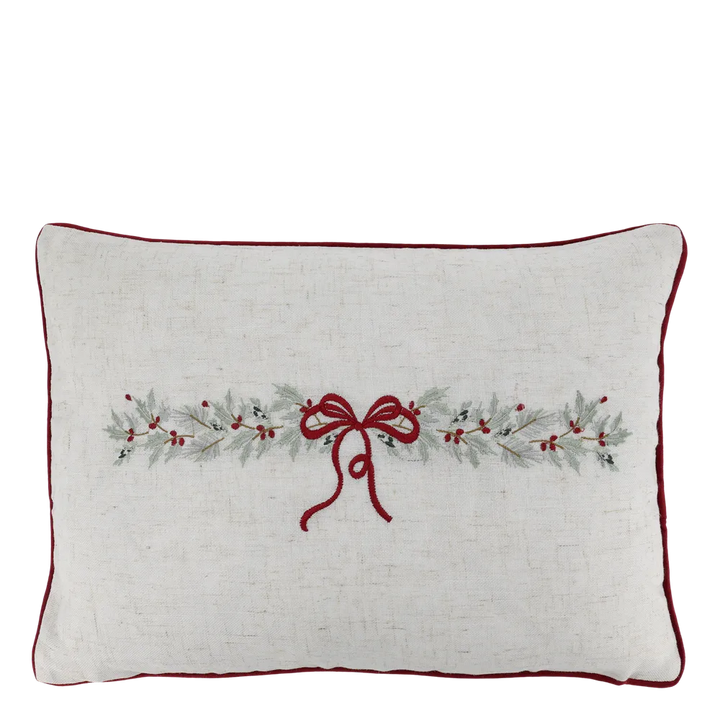 Chic Antique Kissenbezug Aix Schleifen Leinen 50 cm