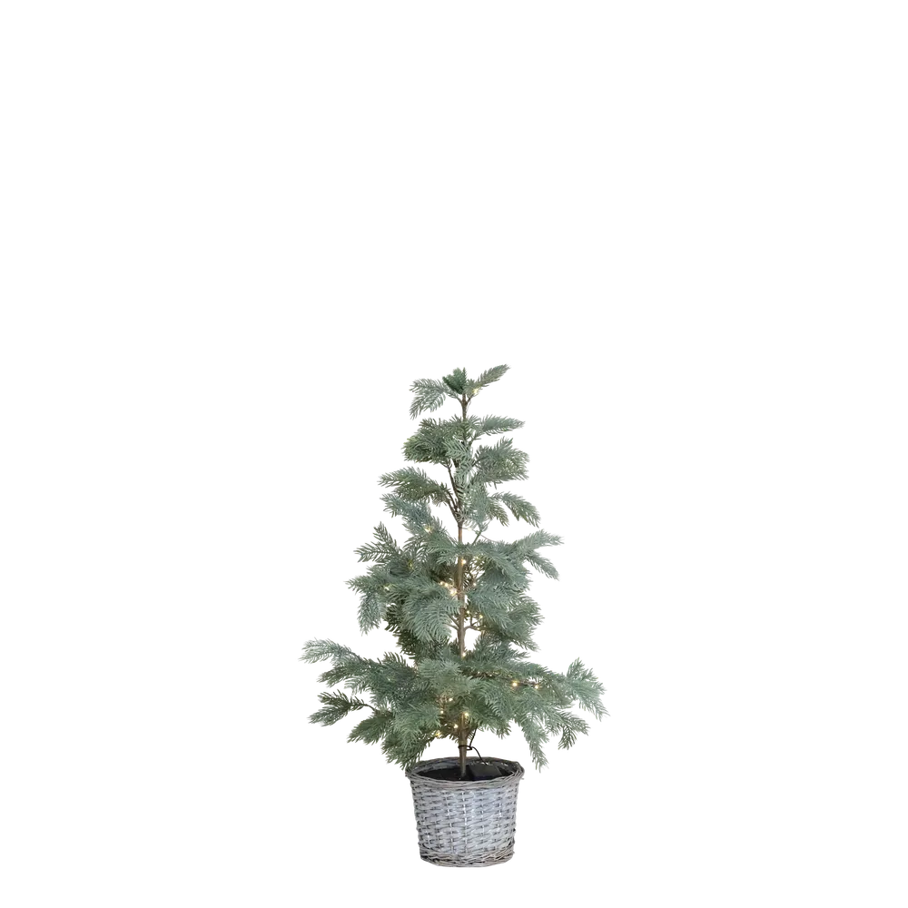 Chic Antique Tannenbaum Künstlicher Fleur Weidenkorb