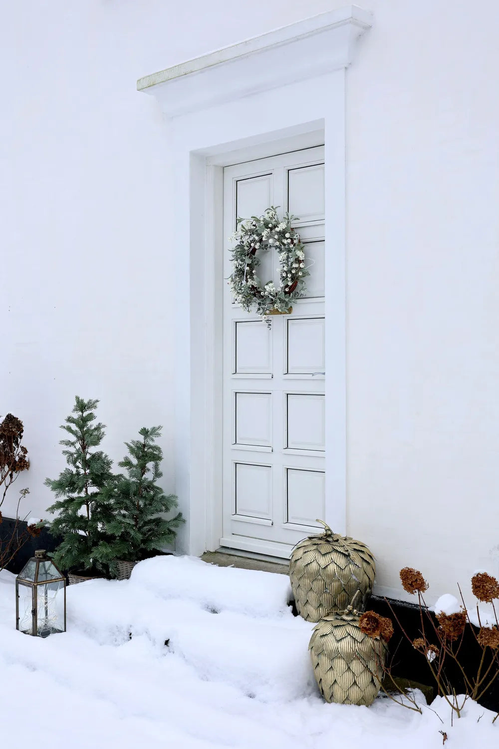 Chic Antique Tannenbaum Künstlicher Fleur Weidenkorb