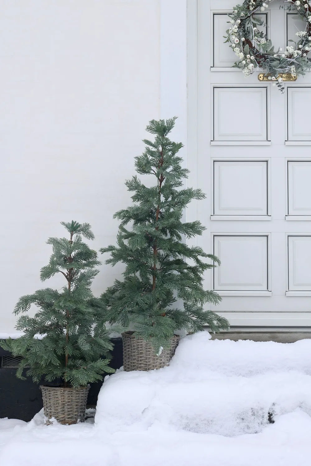 Chic Antique Tannenbaum Künstlicher Fleur Weidenkorb