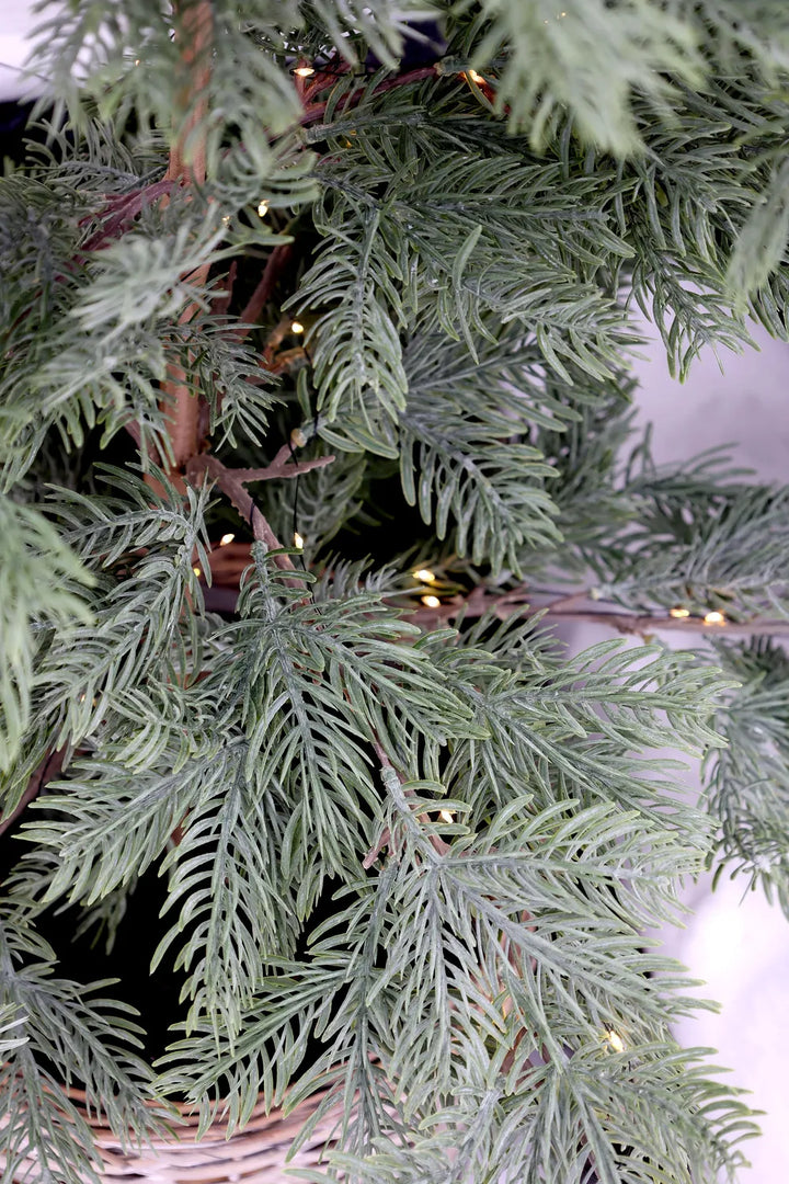 Chic Antique Tannenbaum Künstlicher Fleur Weidenkorb