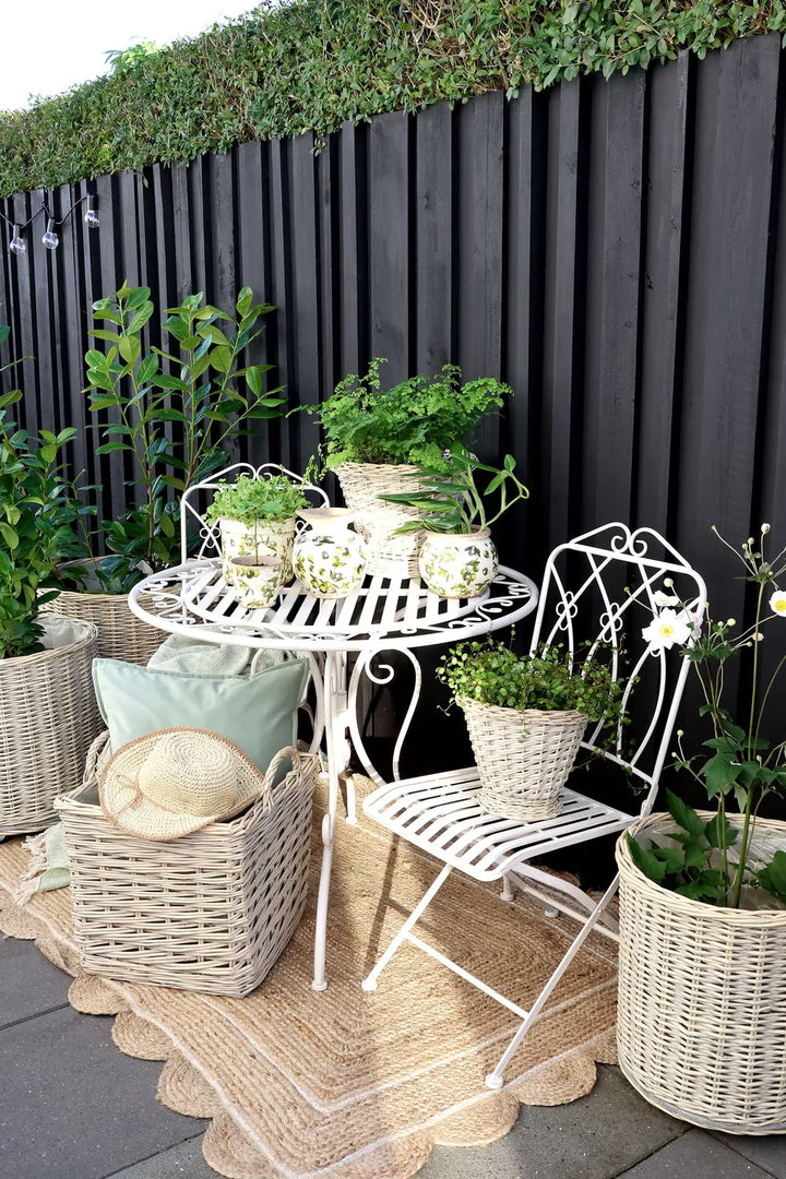 Chic Antique - Weiden-Übertopf Set Natur