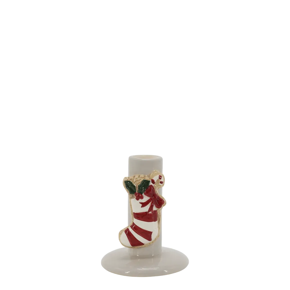 Chic Antique Kerzenständer Weihnachtsstrumpf Dolomit