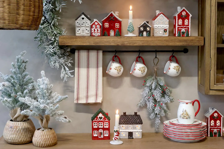 Chic Antique Kerzenständer Weihnachtsstrumpf Dolomit