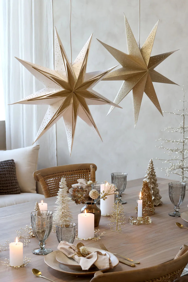 Chic Antique Papierstern Creme und Champagne Ø 60 cm