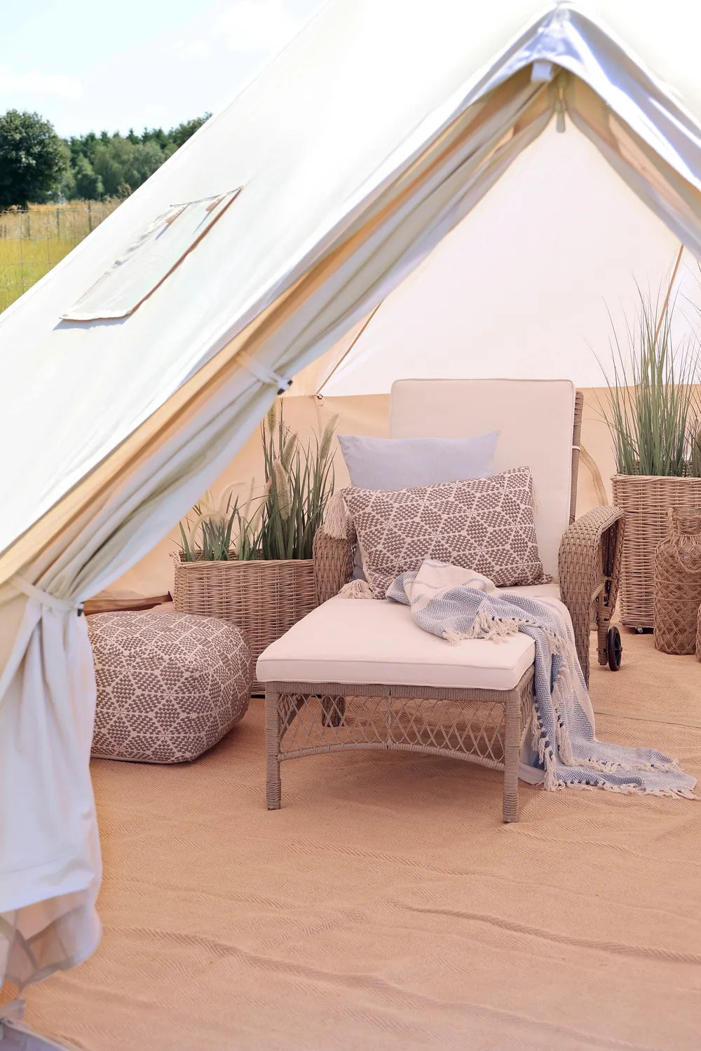 Chic Antique - Gartenliege Natur