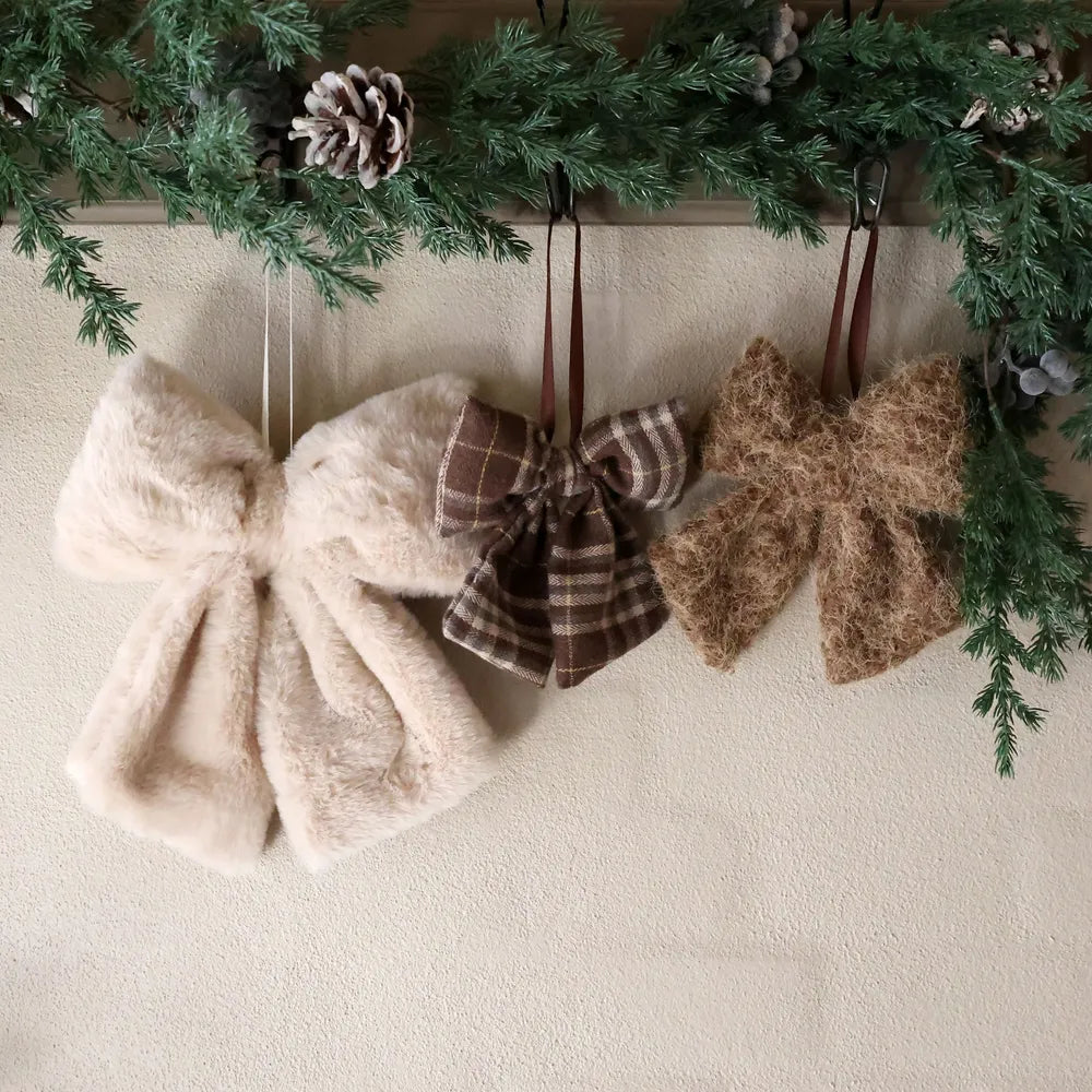 Chic Antique Deko-Schleifen mit Aufhängung im 3er-Set
