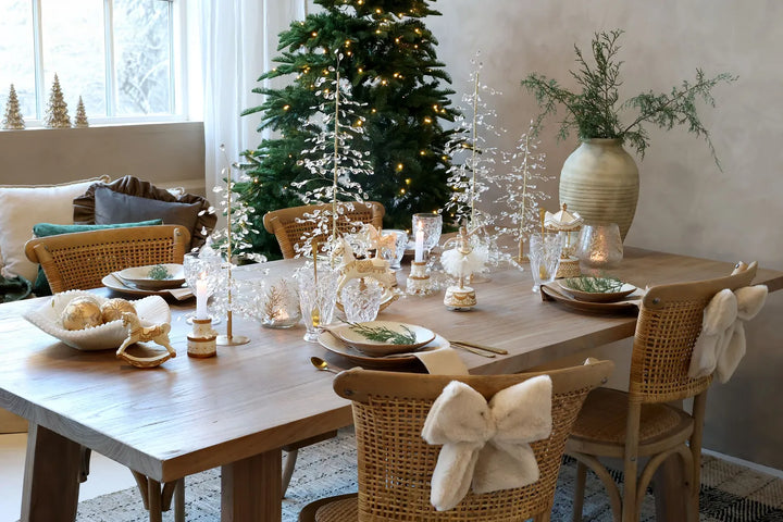 Chic Antique Weihnachtsbaum Acrylprismen Golddraht